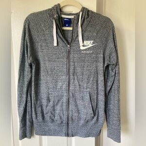 Nike Gray Zip-Up Hoodie